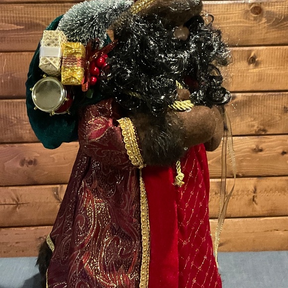 Christmas Black Santa Tree Topper - Picture 2 of 4